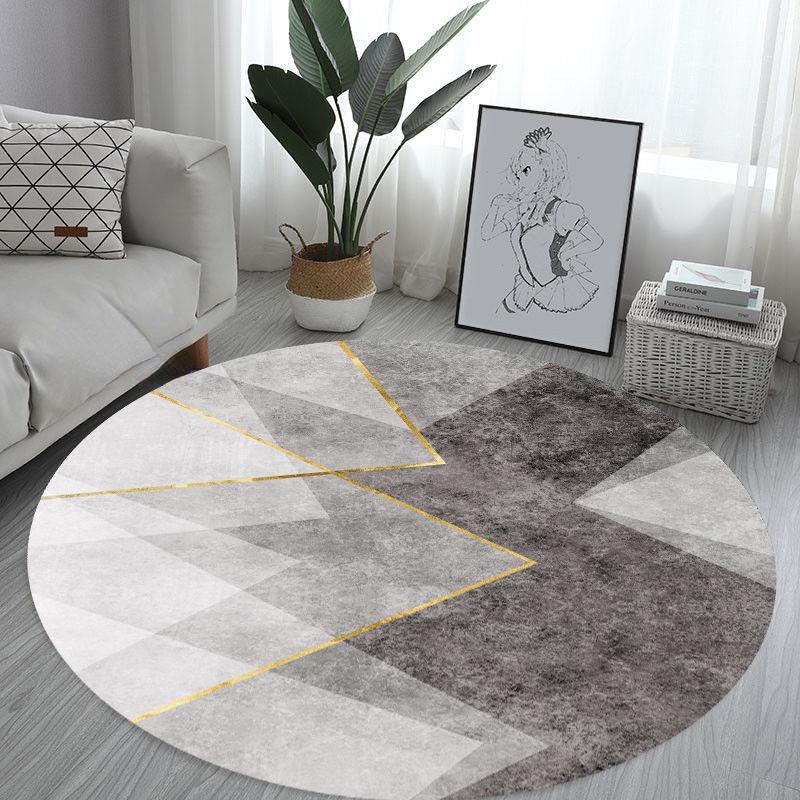 Simple Modern Round Carpet Living Room Decoration Sofa Coffee Table Mat Room Decoration Teenager Rug Home Bedroom Decor Fur Rugs