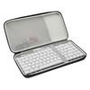 Hard Carrying Case Black Storage Bag Soft Gray Lining for K3 Mechanical Keyboards
