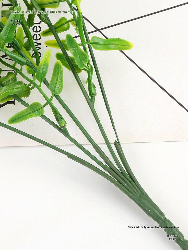 Artificial Boston Fern Vines: Green Wall Hanging Decoration for Balcony