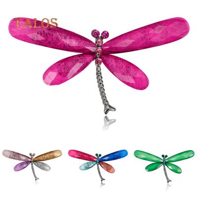 Pin Badges Brooches for Men Women,Fashion Rhinestone Dragonfly Womens Brooch Pin Dress Sweater Scarf Ornament D