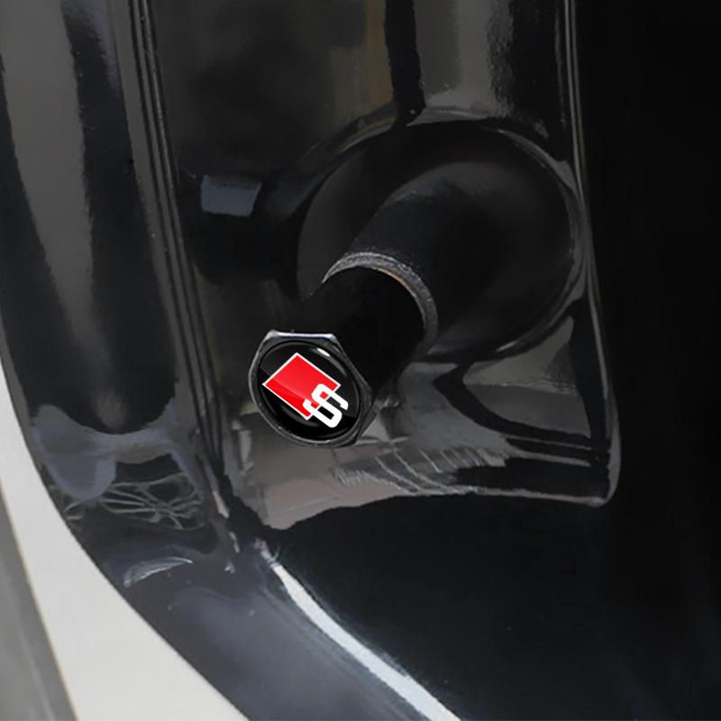 4 Stück/Satz Auto Reifen Ventilschaft Luftkappen Diebstahlschutz Luftdichte Abdeckung Für Audi A7 A8 A3 A4 A5 A6 TT Q3 Q5 Q7 A1 B5 B6 B7 B8 B9 8P C6 C5 C7