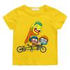 TV The Wonderfully Weird World of Gumball Cycling print T-shirts Cartoon Manga Kawaii 100%Cotton Short Sleeve Boys Girls T Shirt
