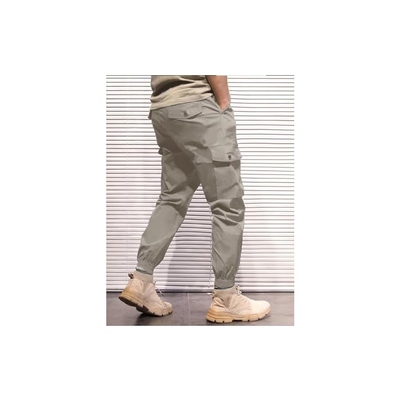 Tagas Men' Loose Casual Pants (Mc2XxLight Light Grey_32) | Rise Style: Mid Rise