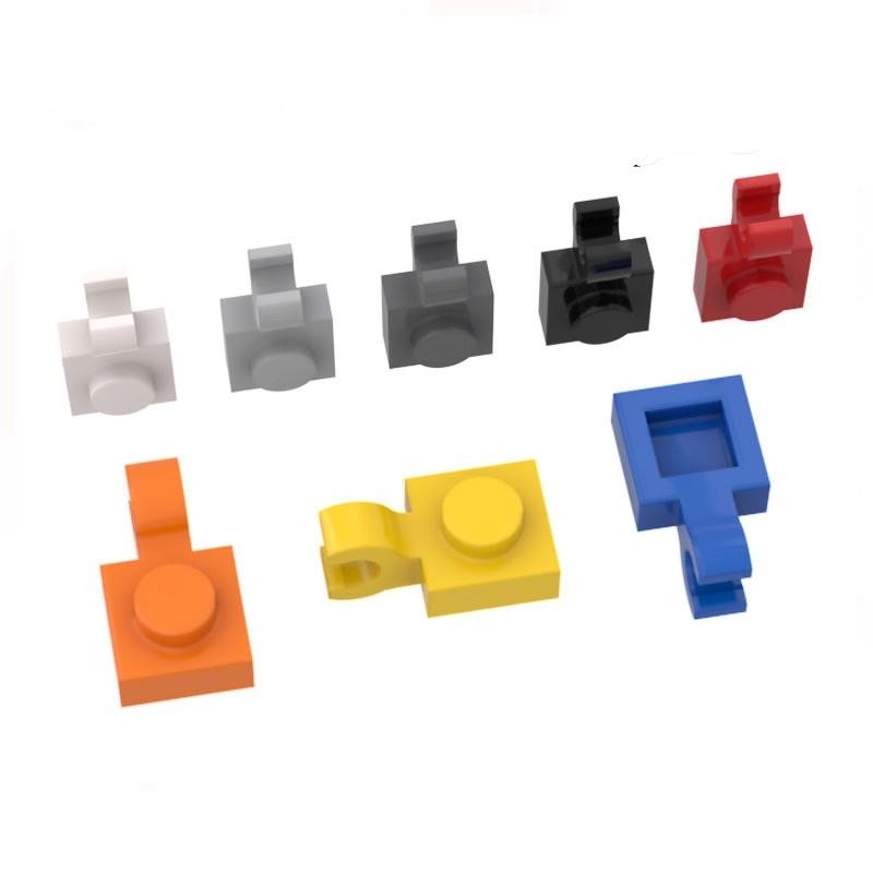 10PCS 61252 Plate Special 1 x 1 with Clip 6019 Compatible Bricks DIY Assmble Building Blocks Particle Kid Brain Toy