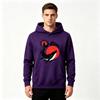 Men's Orca Whale Red Sun Print Casual Pullover Hoodie Long Sleeve Lightweight Hooded Sweatshirt