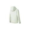 Lining Fitness Series Solid Color Logo Print Hooded Long Sleeve Sweatshirt Jacket Women sweatshirt Light-Jade AWDS780-6