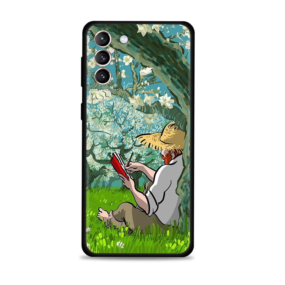 

Чехол для Samsung s20 fe Galaxy s21 ultra s22 s10 s20 plus s22ultra Note 20ultra 10plus в стиле ретро, ​​картина маслом, искусство Ван Гога, подсолнух Samsung Note 10 plus