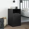 VidaXL Black Bedside Table 34.5x39x62 Cm Steel 841763