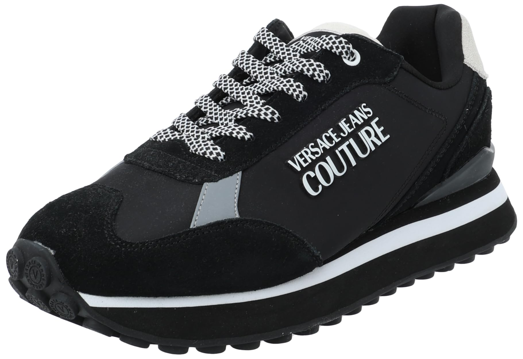 

Кроссовки 71YA3SE2 ZP043 VERSACE JEANS COUTURE Черные см [Versace] Мужские 27.0 [Товар] чёрный
