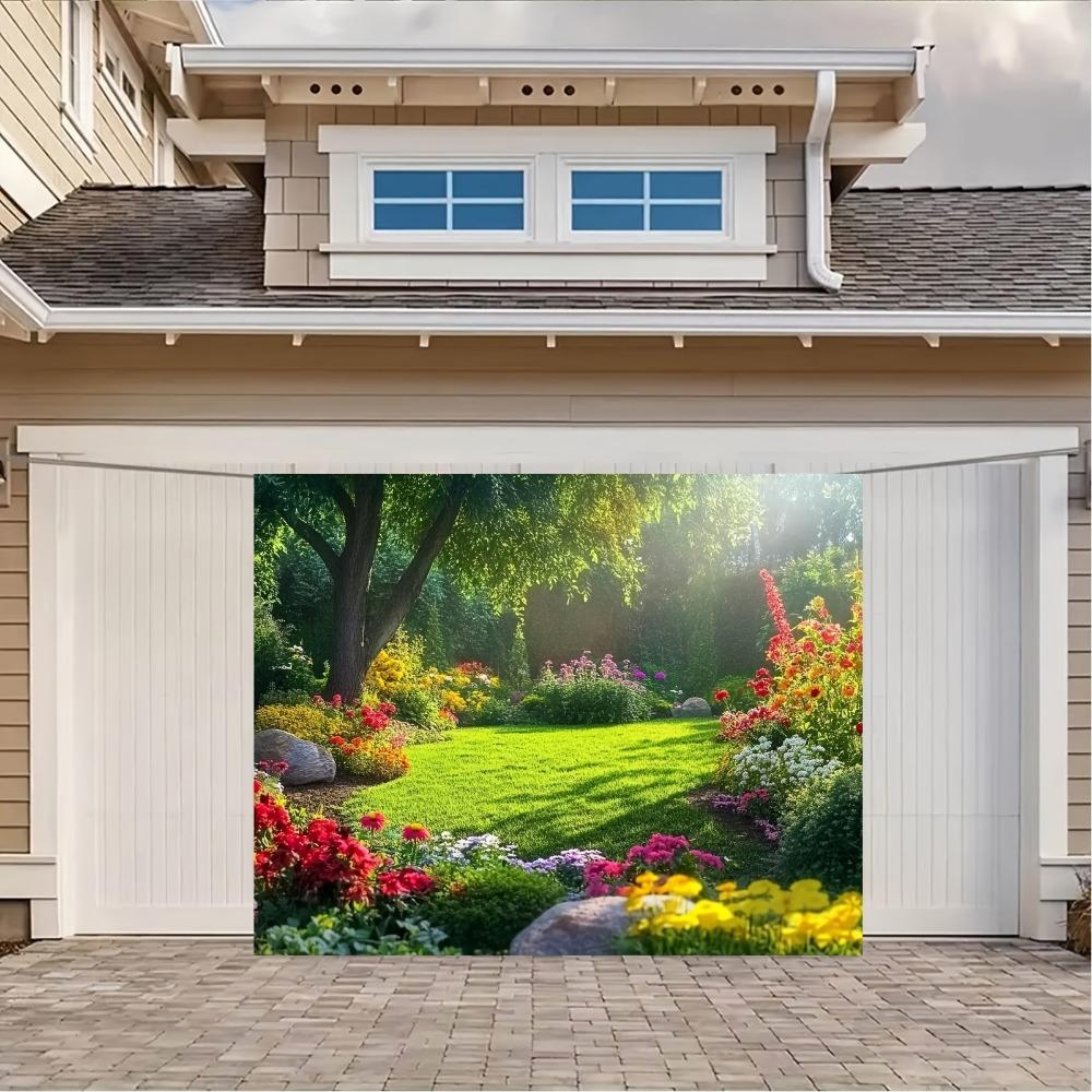 Multi Functional Spring Garden Background Banner Suitable for Birthdays Holidays Parties with Multiple Sizes To Choose from