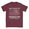 250 Years American Flag Anniversary USA 250th Birthda Cotton T Shirt For Unisex Summer Round Neck Tees Oversized Clothes