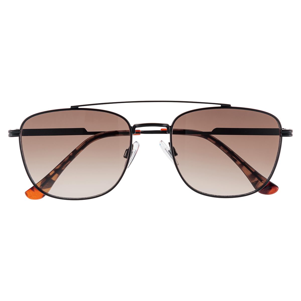 

Солнцезащитные очки Meigan для мужчин, UV400, стиль Веллингтон, стильная металлическая оправа, форма капли, матовый черно-коричневый полутон, 7398-03