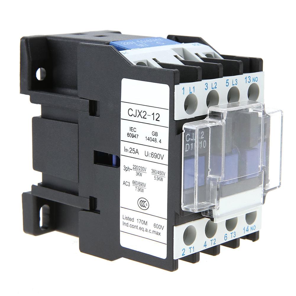 CJX2‑1210 High Sensitivity Industrial Electric AC Contactor 220V 12A