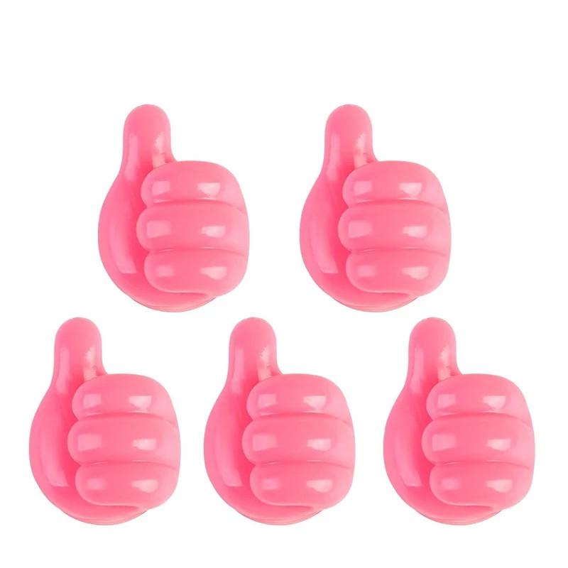 Thumb Hooks Mini Cable Organizer Silicone USB Management Clips Desktop Wire Manager Cord Holder for Earphone Mouse Bobbin Winder