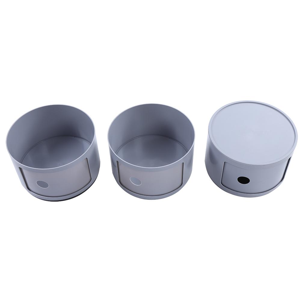 Modern Furniture Bedside Cabinet Nightstand Multifunctional Circle Storage Table