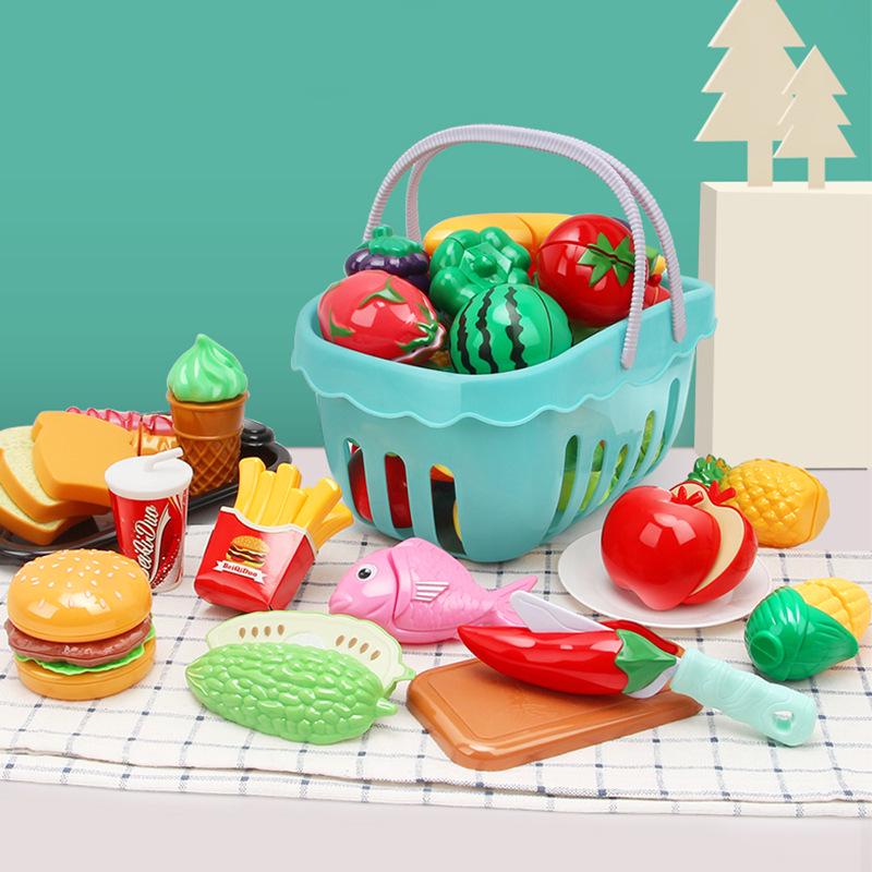 Chopping Fun Kitchen Toy Set: Children's Vegetables & Fruits Role-Playing Educational Toy