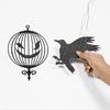 12pcs Lightweight Halloween Garland Thick Paper Paper Birdcage Pendant  Window Display