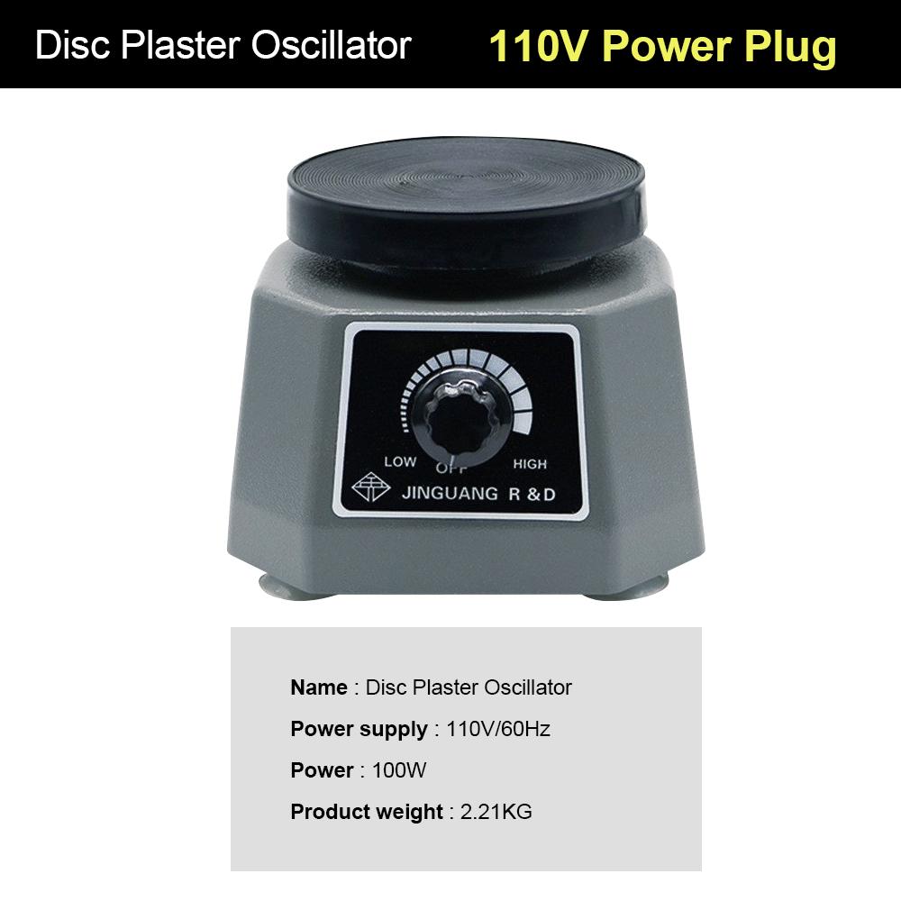 Lab Vibrator Round Shaker Oscillator Gypsum Mixing Machine Roundness Vibrador Laboratory Tool 100W Plaster Vibrator Plate