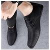 Sommer Herrenschuhe Business Casual Schuhe, Atmungsaktive Lederschuhe Leichte Herren Sojabohnenschuhe, Übergröße Schuhe Mode Weiße Schuhe