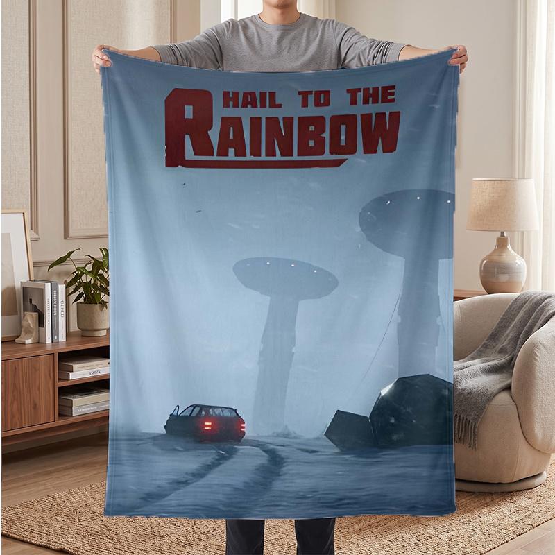 Hail to the Rainbow (1) Soft Warm Flannel Blankets Comfortable Blanket for Home Decoration Gifting
