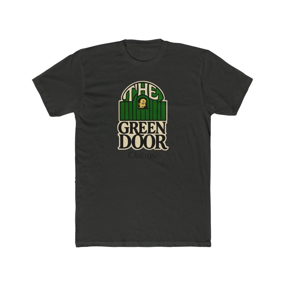 GREEN DOOR Chicago Bar Men s Cotton Crew Tee Tavern Chicago Fire Beer Restaurant M