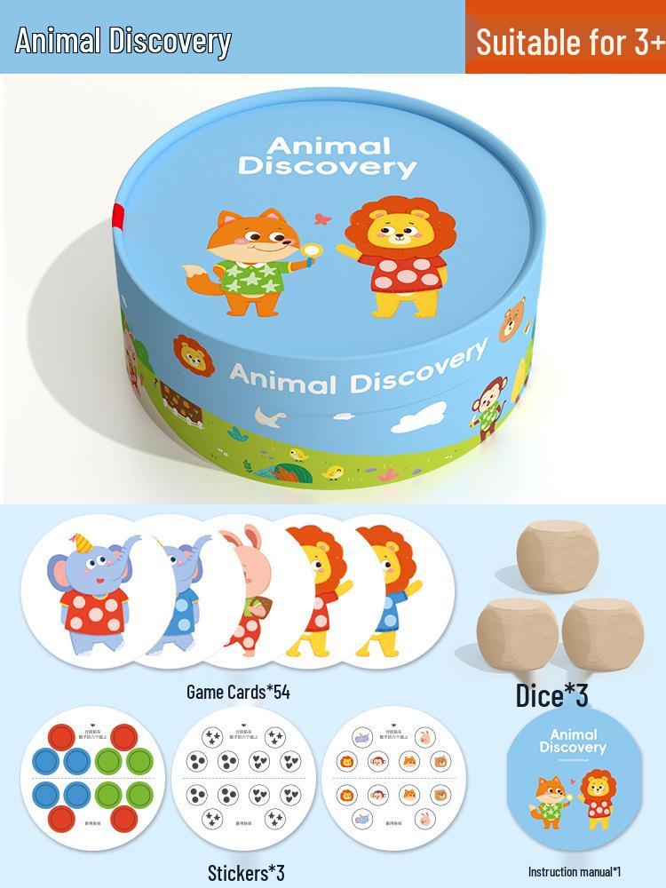 Pinwheel Discovery Board Game: Animals & Transportation Educational Toy for Kids