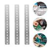 10 Pcs Din Rail Breaker Mount Aluminum Slotted Electric Boxes Terminal Blocks Industry Standard Track For Components Metal