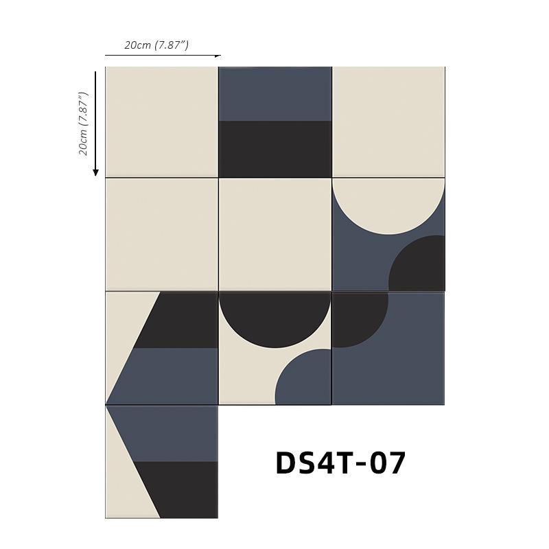 Home Decoration Anti-Skid Floor Sticker Self-Adhesive Removable Adhesive Frosted Tile Sticker Wall Sticker Bathroom Waterproof Tile Sticker