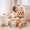 Creative Simulation Bubble Tea Throw Pillow Plush Toy Girls Sleep Soothing Rag Doll Milk Tea Shop Activity Gifts