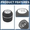 INFINAUTO Manual Gear Shift Knob for Alfa Romeo 159 Ergonomic Design 6-Speed 2005-2012 (1pc)
