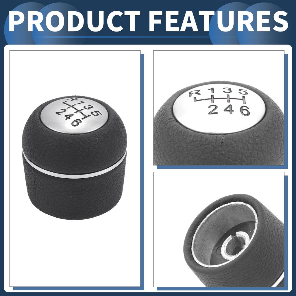 INFINAUTO Manual Gear Shift Knob for Alfa Romeo 159 Ergonomic Design 6-Speed 2005-2012 (1pc)