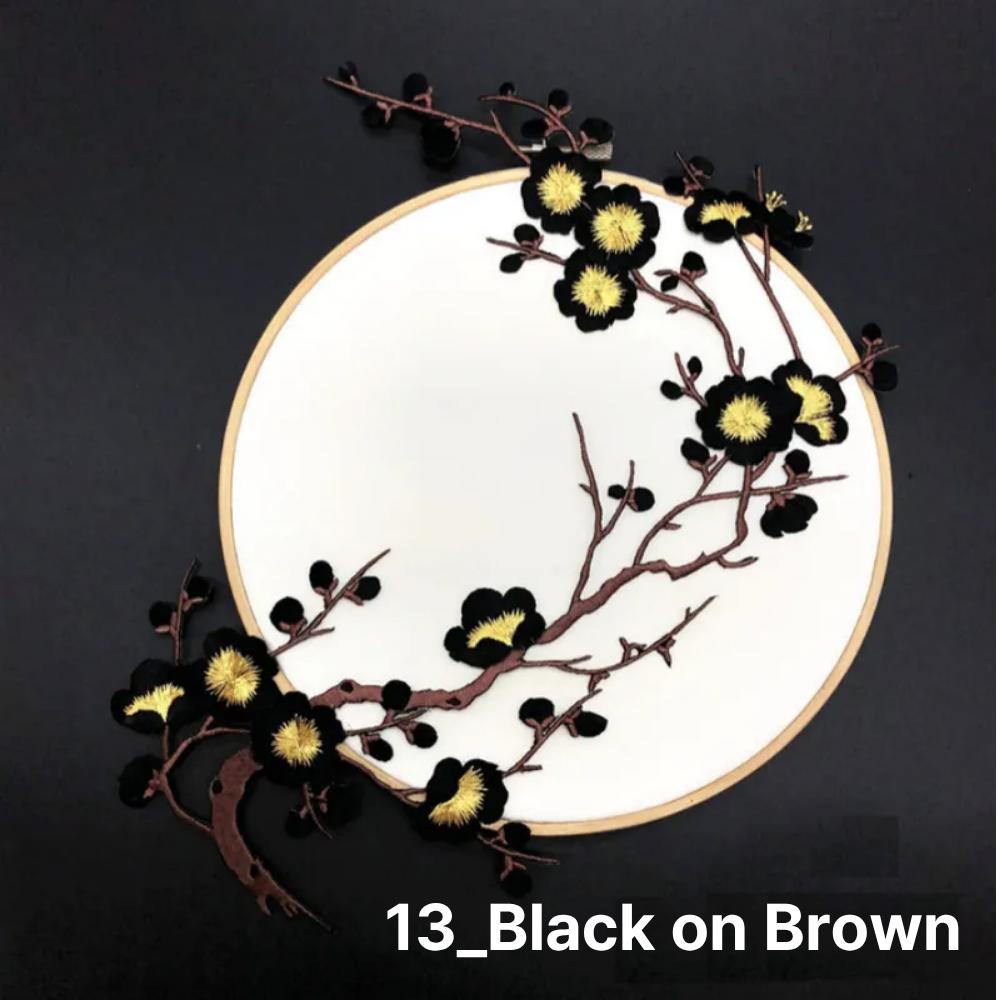 Výšivka/Znak s korejskou sérií Velká švestka