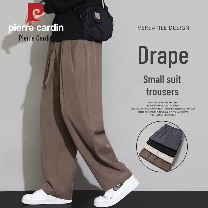 

Pierre Cardin Men s Summer Ice Silk Straight-Leg Casual Trousers 2XL