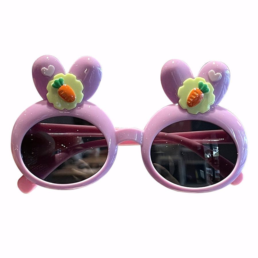 Bunny Children'S Sunglasses Baby Cute Sunglasses Uv Protection Cartoon Super Cute Bow Glasses Women