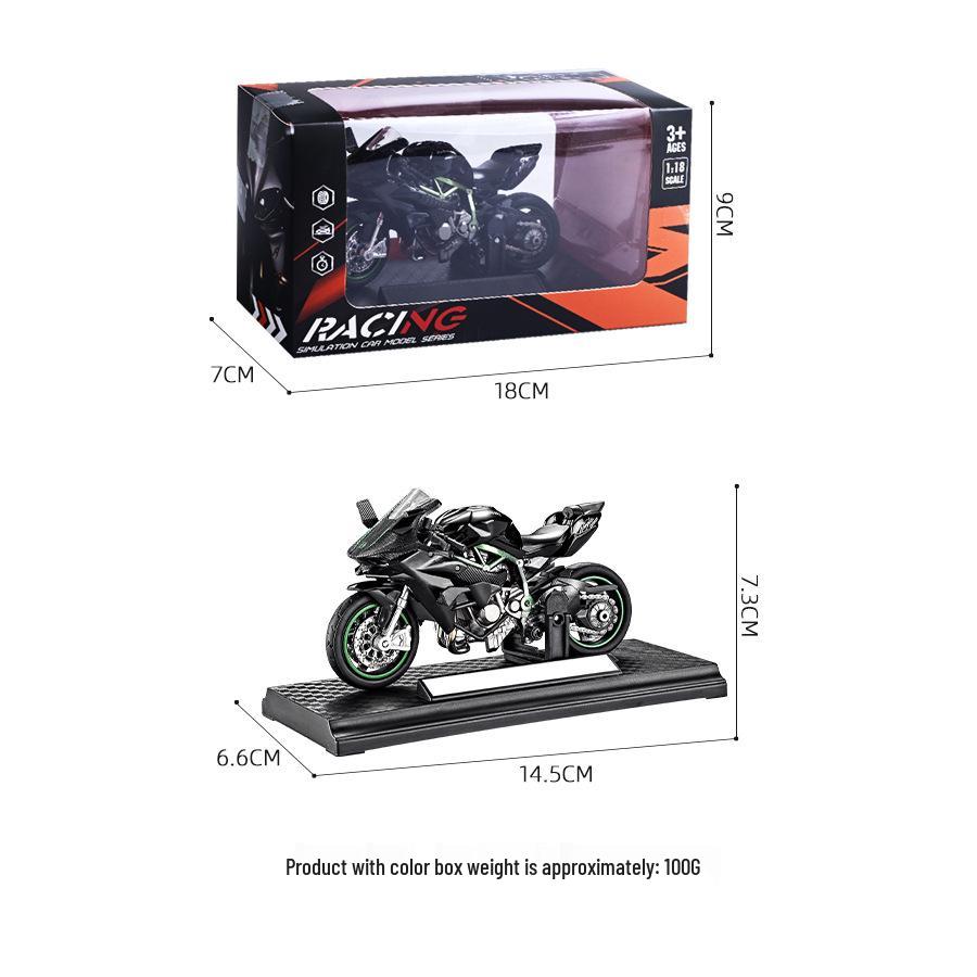Cross-border Alloy Motorcycle Model: Racing Toy with Sliding Linkage Parts