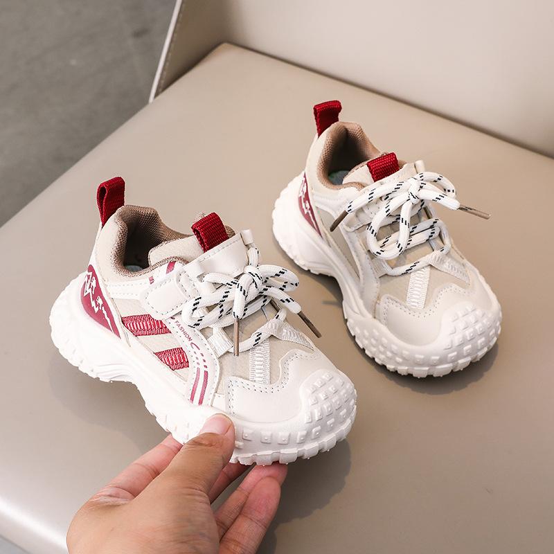 Kids Mesh Breathable Dad Shoes Soft Sole Casual Sports Sneakers For Boys And Girls Toddler Fashion Running Shoes Autumn Spring