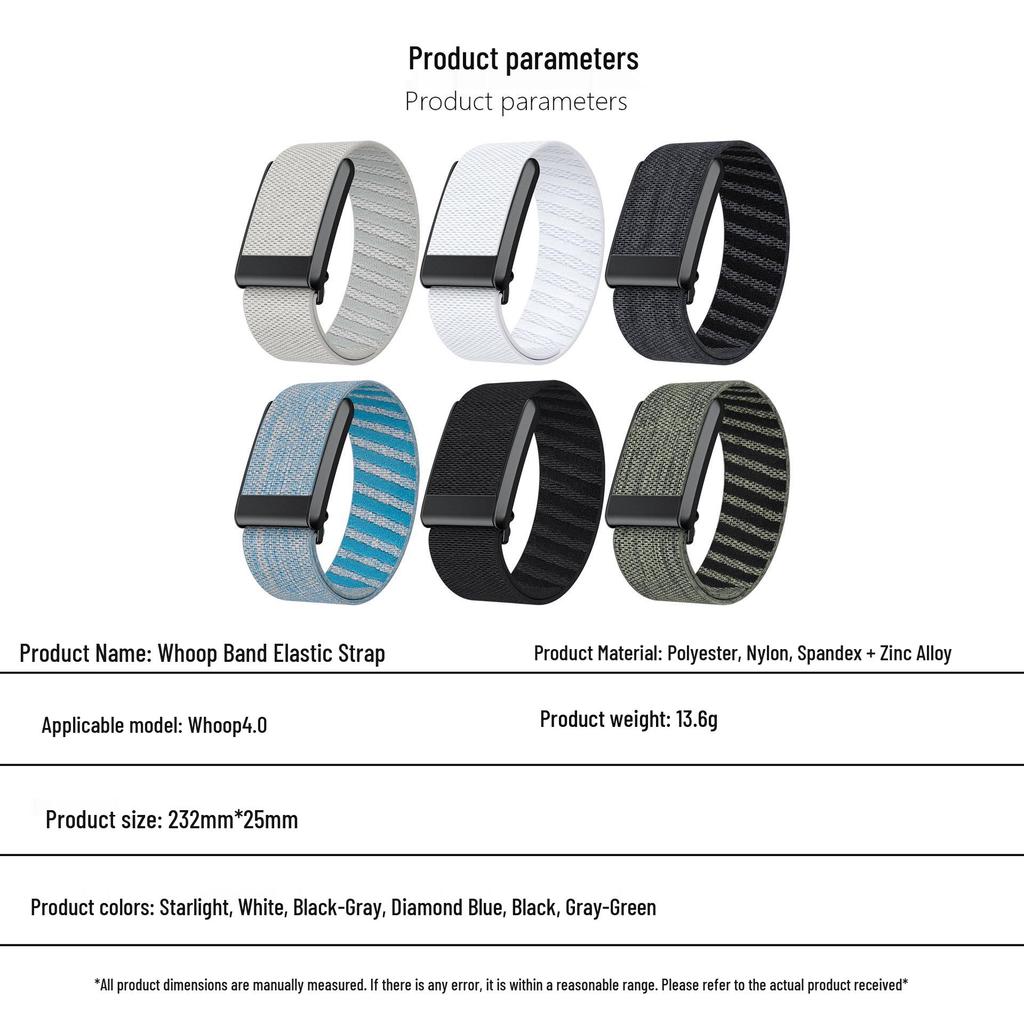 WHOOP 4.0 Braided Nylon Sport Strap - Cashmere Elastic Bracelet for High-End Watches