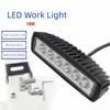 18W Power LED Daytime Running Lights Super Bright 6000K White Spotlights High Bright Aluminum Alloy LED Work Light SUV Truck