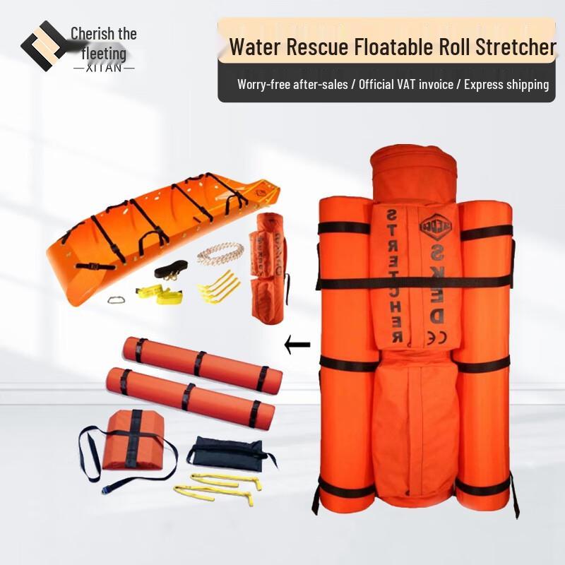 Water Rescue Floatable Roll Stretcher Kit