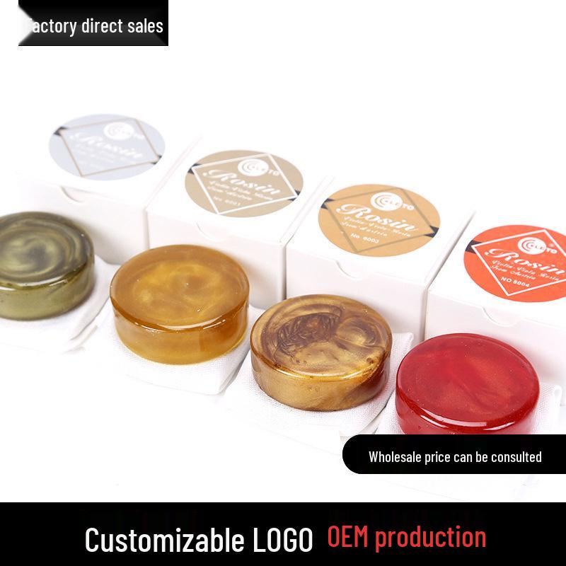 Letong 8004 Series Dust-Free Rosin for Erhu, Violin, and Banhu Red Gold Rosin