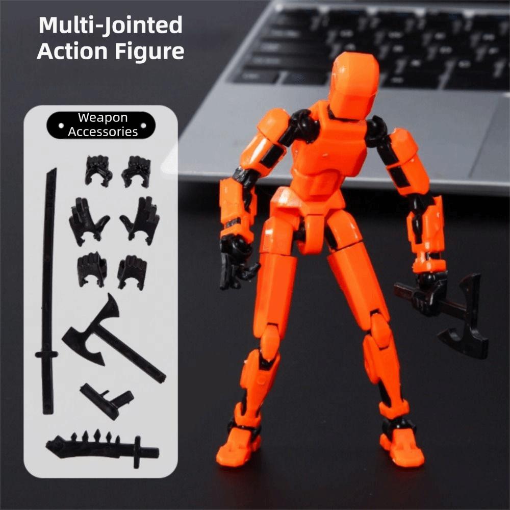Multi Joint Mobile Action Figure Handheld Toy Movable Doll Multi-Jointed Robot  Collectible Display
