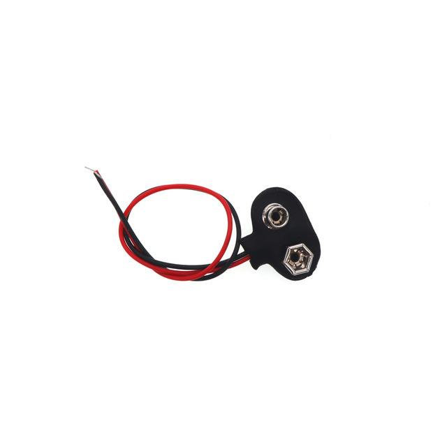 5Pcs T-Type I-Type 9V Battery Snap 15cm Lead Wire Connector Battery Clip Cap