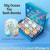 12*50g Bath Bomb Gift Set, Colorful Bubble Bath Bombs Aromatherapy Spa Set Easter Gift for Kids Boys Girls