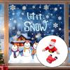 Animated Crashing Santa And Reindeer Window Decoration With Moving Legs Kicking Christmas Festives Home Decors Ornament