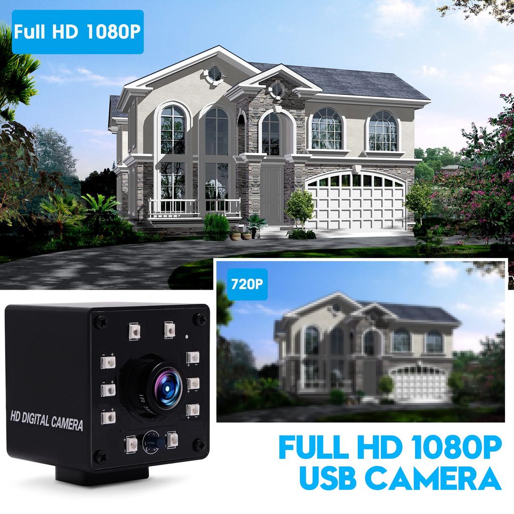 ELP 2 Megapixel USB 1080P HD 720p Night IR Full USB Camera KL36IR Webcam, Video, 60FPS, Vision, Cut, Infrared, HD,
