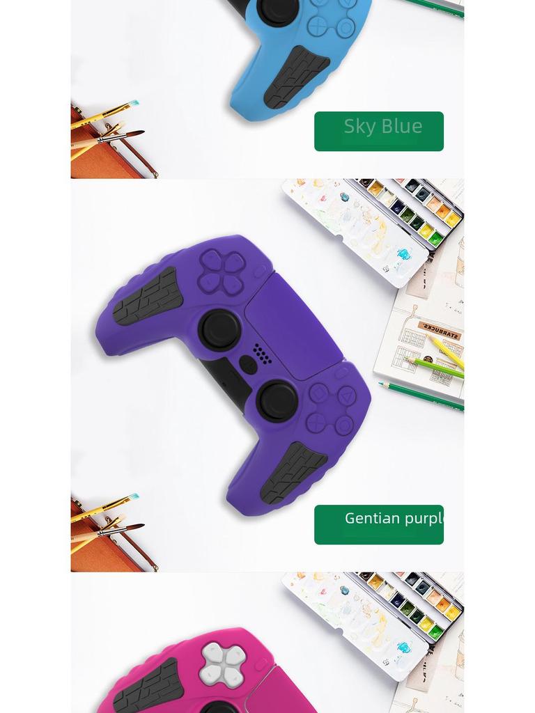 PS5 Silicone Non-Slip Sweat-Proof Controller Protective Cover for PlayStation 5