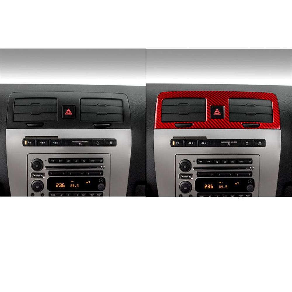 Red Carbon Fiber Center Console Air Vent Outlet Cover Trim For Hummer H3 2006-10