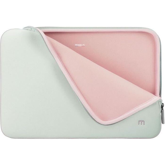 MOBILIS Skin Housse néoprène pour PC/tablette 14-16" Gris et rose