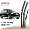 For Volkswagen VW Touareg 2003-2006 2004 2005 Wiper Front & Rear Wiper Blades Windshield Windscreen Window Brushes 26"+26"+14"