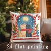 Home Decor Christmas-themed Cute Animal & Pattern Pillows Pattern Cushion Cover Suitable for Sofa Bedroom Car Pillow Cover